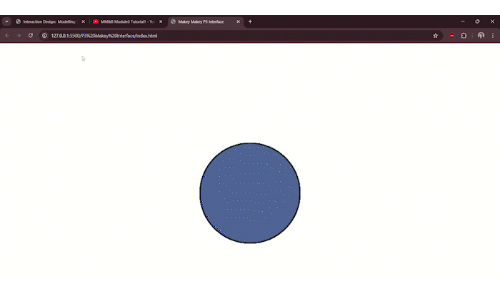 Module 3 tutorial 1 exploration and experimentation with p5.js sketch.js code.