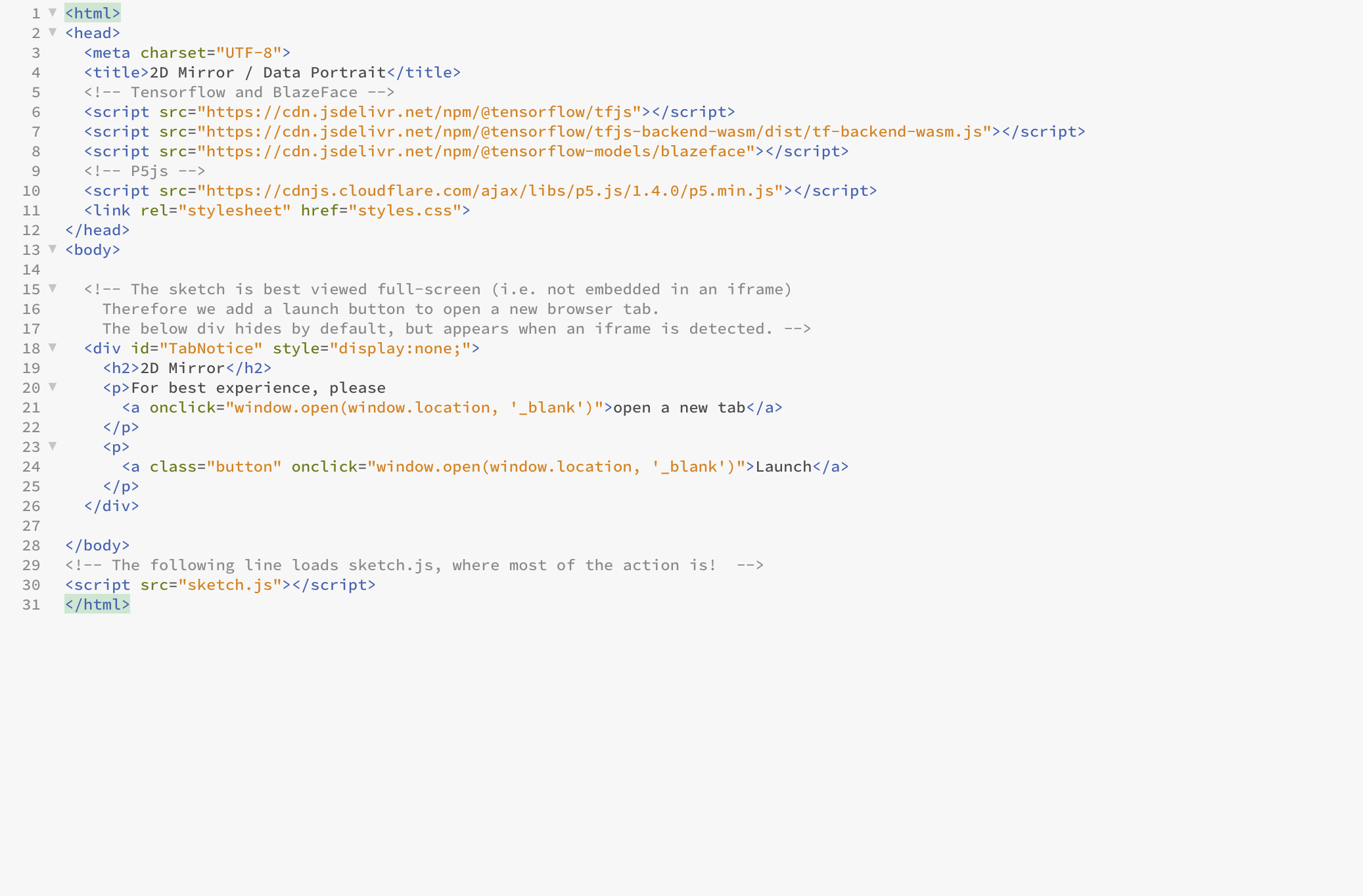 Exploration and experimentation with blazeface p5.js.