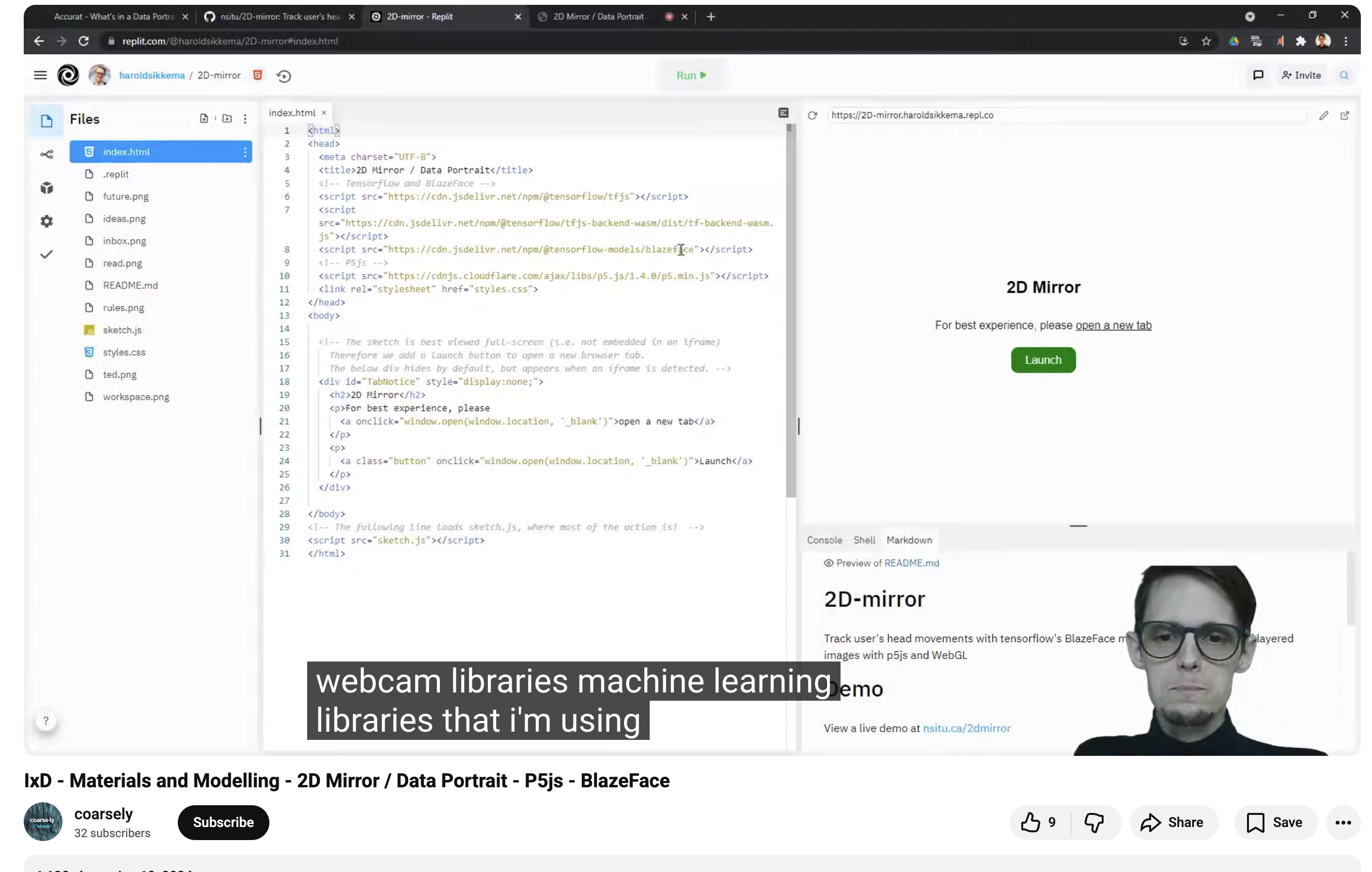 Exploration and experimentation with blazeface p5.js.
