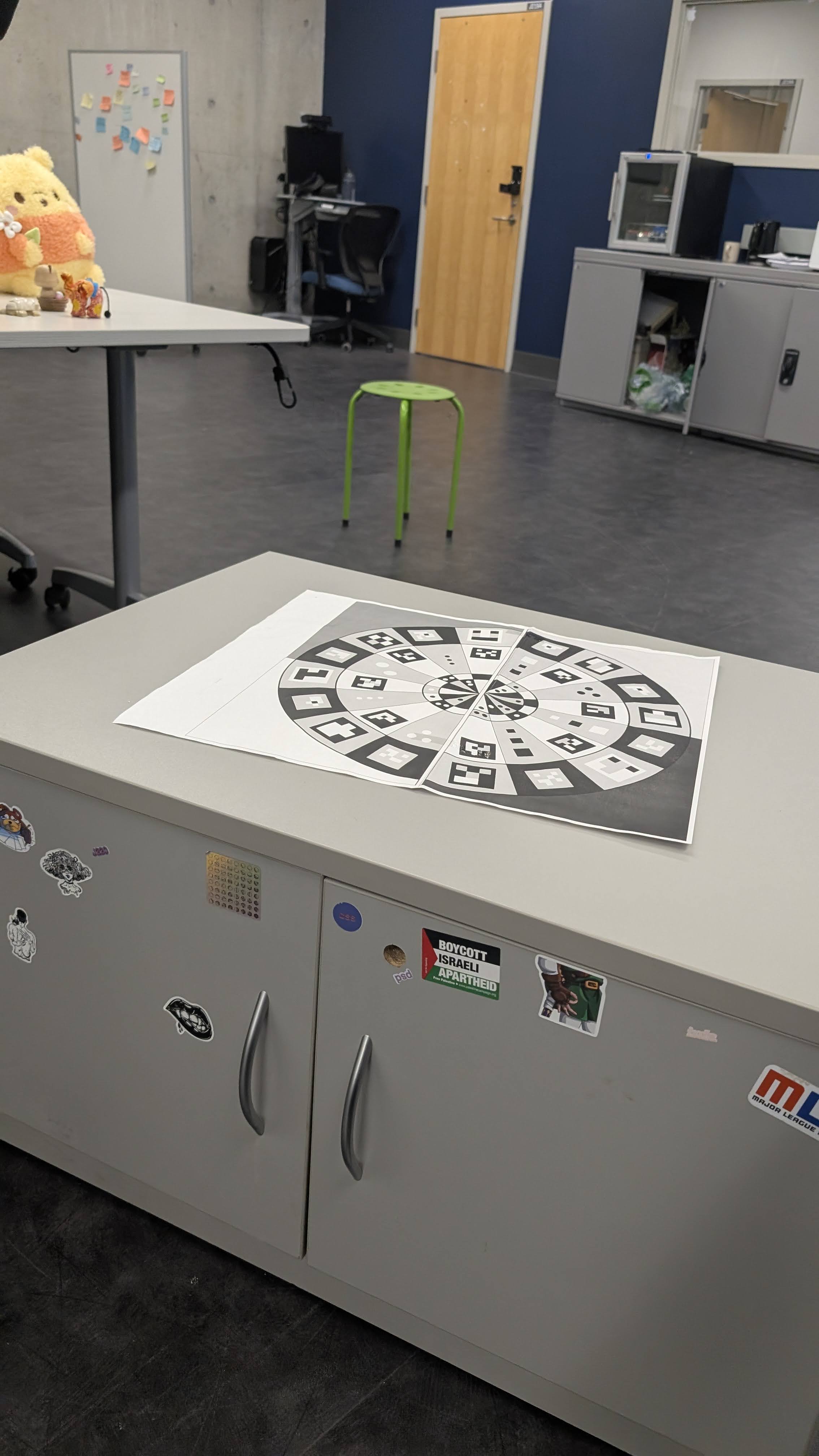 The scanning setup we used.