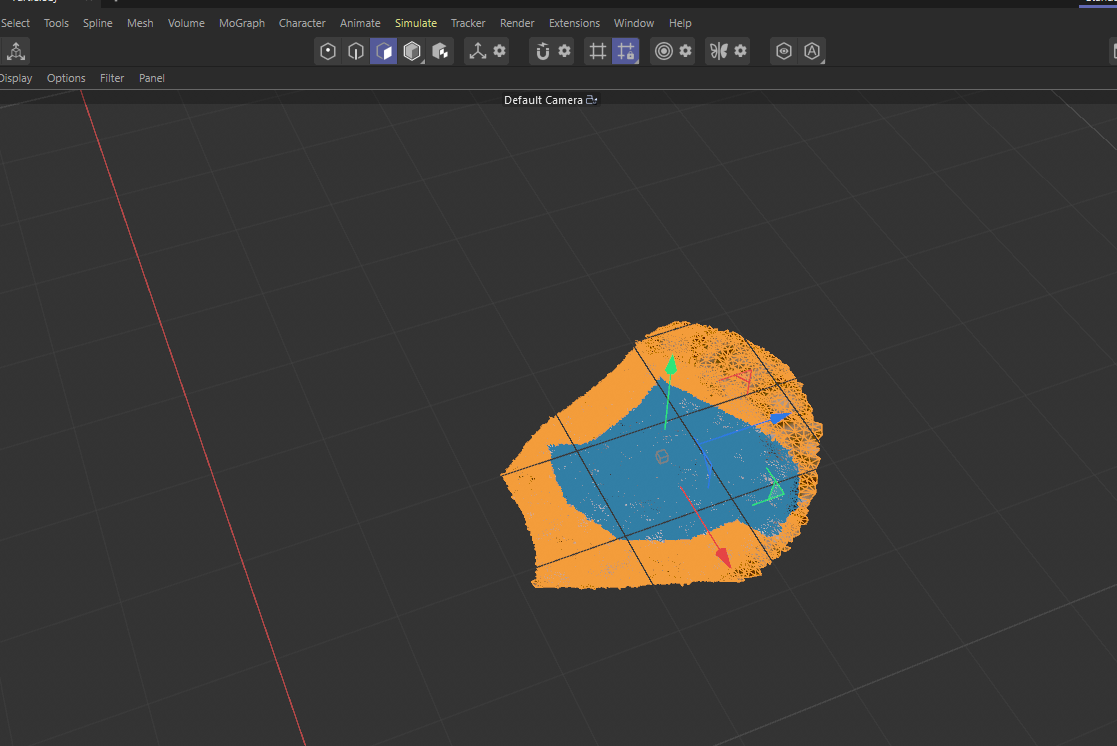 My turtle object was one of my best scanned objects. It was well rendered in scaniverse but it looks a bit blurry in C4D even with the render viewport. Also had to be cropped.