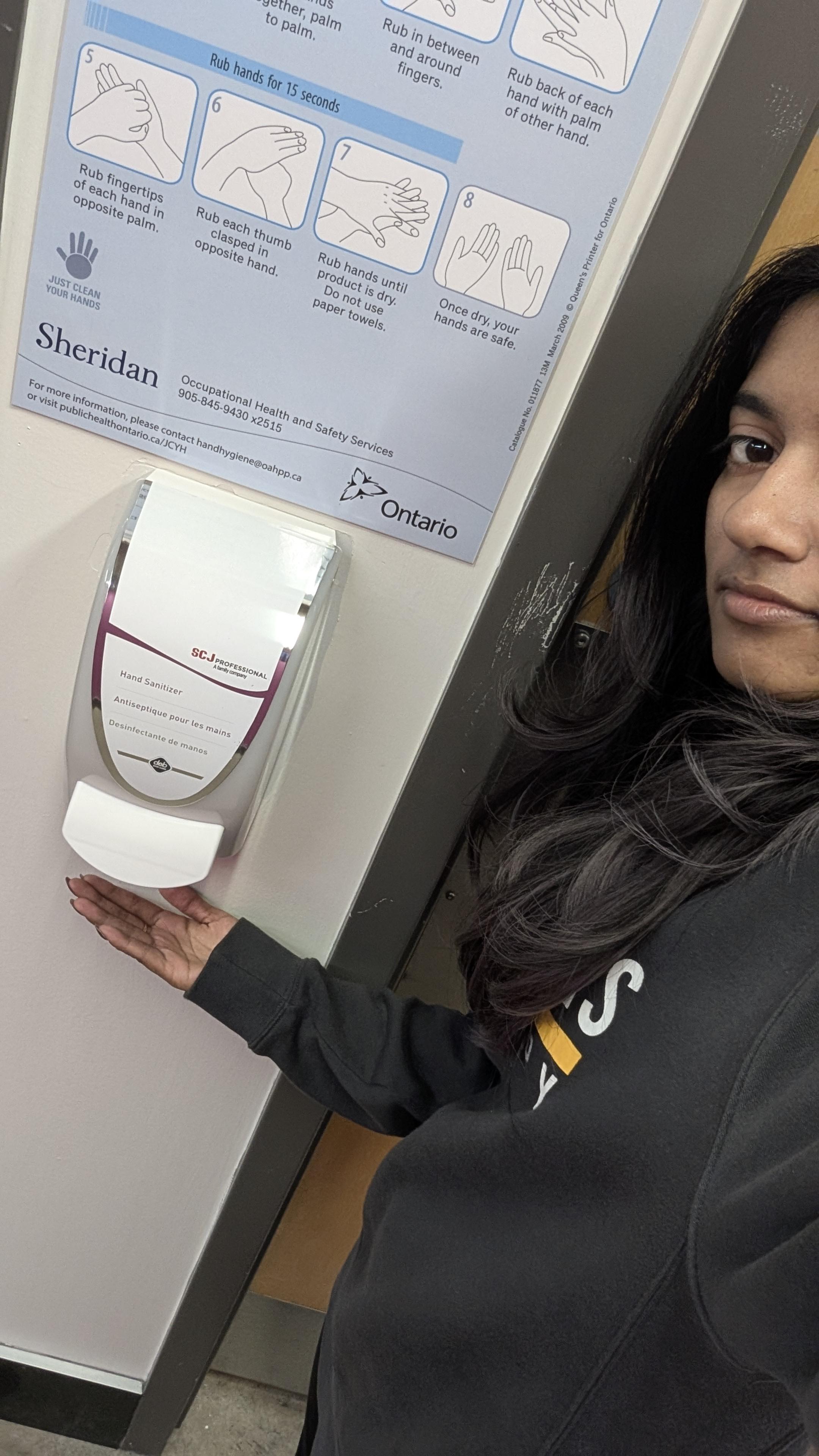 I'm acknowledging exclusion after reading the <q>Good design is inclusive and inclusive design is good for all</q> article. I found that this hand sanitizer dispenser wasn't inclusive for those who can't press down on the lever, or press the lever and ALSO have a hand under the dispenser. <p></p></a>